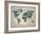 Wonderful World Map-James Zheng-Framed Art Print