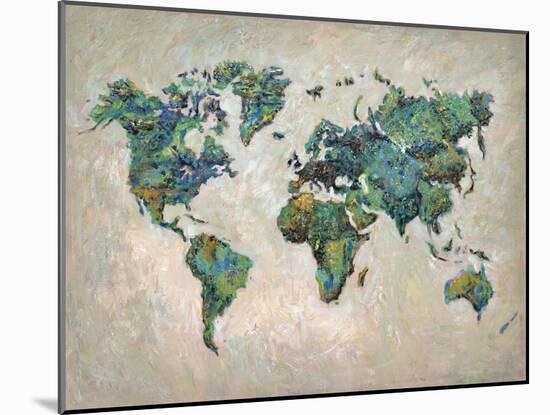 Wonderful World Map-James Zheng-Mounted Art Print