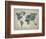 Wonderful World Map-James Zheng-Framed Art Print