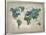 Wonderful World Map-James Zheng-Framed Premium Giclee Print