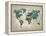 Wonderful World Map-James Zheng-Framed Stretched Canvas