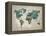 Wonderful World Map-James Zheng-Framed Stretched Canvas