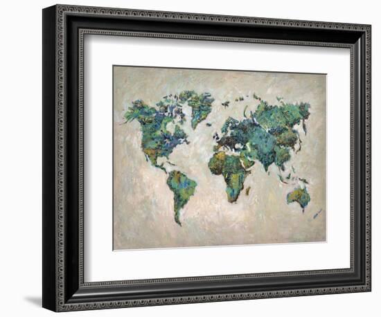 Wonderful World Map-James Zheng-Framed Premium Giclee Print