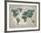 Wonderful World Map-James Zheng-Framed Premium Giclee Print