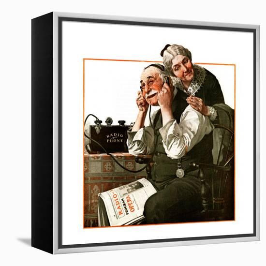 "Wonders of Radio" or "Listen, Ma!", May 20,1922-Norman Rockwell-Framed Premier Image Canvas
