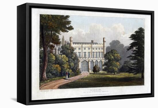 Wonham, Surrey, Seat of Lord Templeton, C1827-Frederick Wilton Litchfield Stockdale-Framed Premier Image Canvas