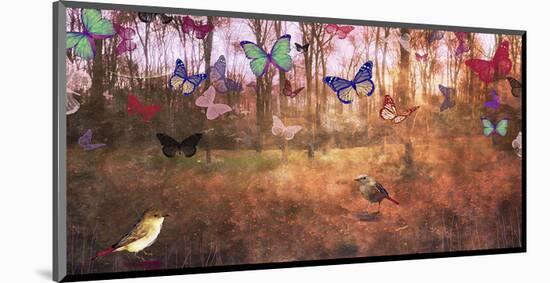 Wood and Butterfly-Claire Westwood-Mounted Art Print