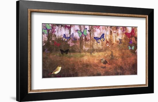 Wood and Butterfly-Claire Westwood-Framed Art Print