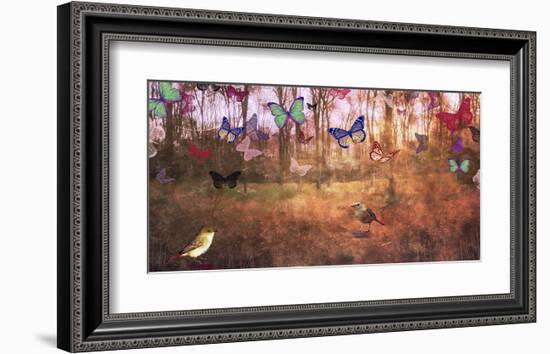 Wood and Butterfly-Claire Westwood-Framed Art Print