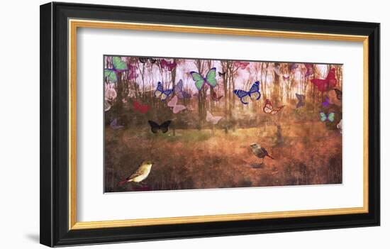 Wood and Butterfly-Claire Westwood-Framed Art Print