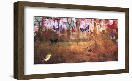 Wood and Butterfly-Claire Westwood-Framed Art Print