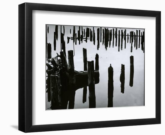 Wood and Water, Reflection , c. 1970-Brett Weston-Framed Photographic Print