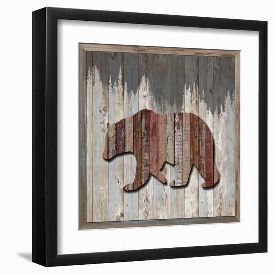 Wood Bear, 2024-Tim Ashwood-Framed Art Print