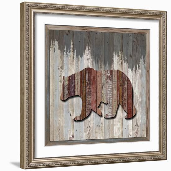 Wood Bear, 2024-Tim Ashwood-Framed Art Print