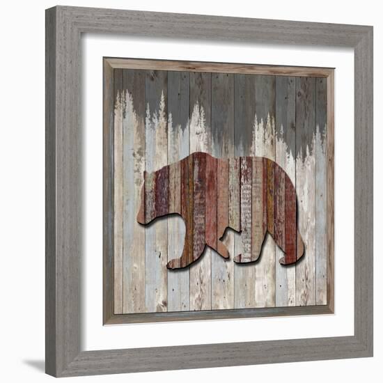 Wood Bear, 2024-Tim Ashwood-Framed Art Print