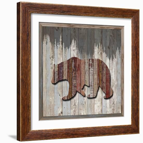 Wood Bear, 2024-Tim Ashwood-Framed Art Print