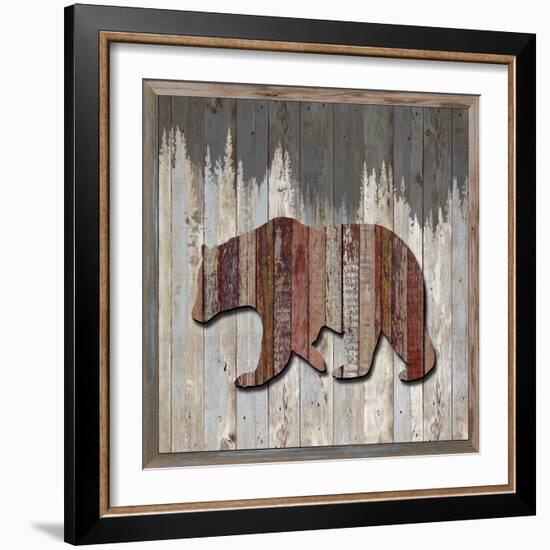 Wood Bear, 2024-Tim Ashwood-Framed Art Print