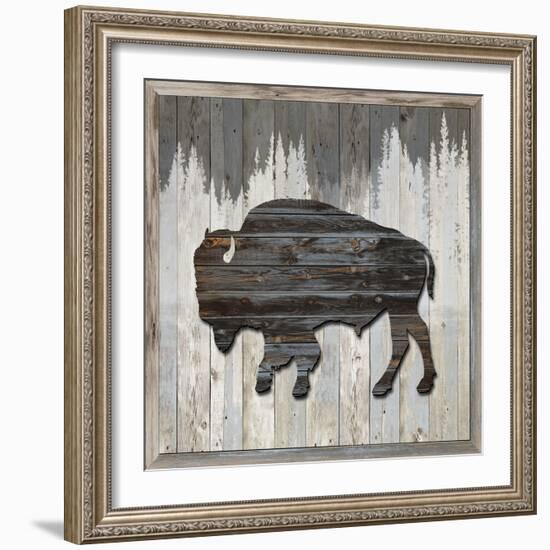 Wood Bison, 2024-Tim Ashwood-Framed Art Print