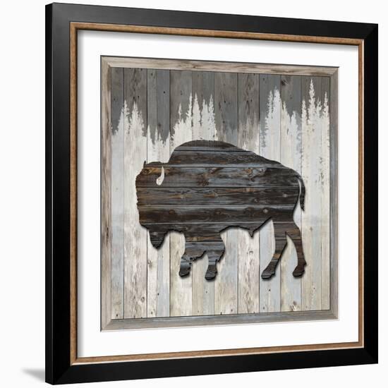 Wood Bison, 2024-Tim Ashwood-Framed Art Print