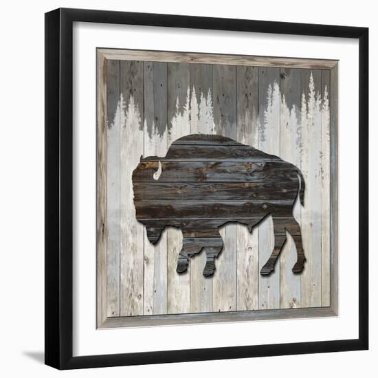 Wood Bison, 2024-Tim Ashwood-Framed Art Print