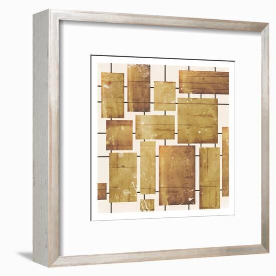 Wood Blocks-Jace Grey-Framed Art Print