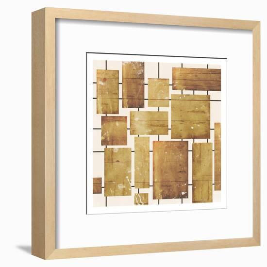 Wood Blocks-Jace Grey-Framed Art Print