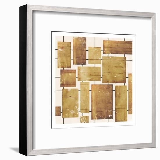 Wood Blocks-Jace Grey-Framed Art Print