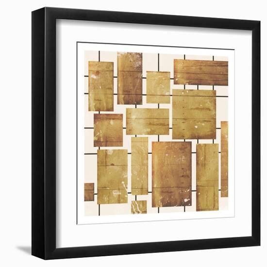 Wood Blocks-Jace Grey-Framed Art Print