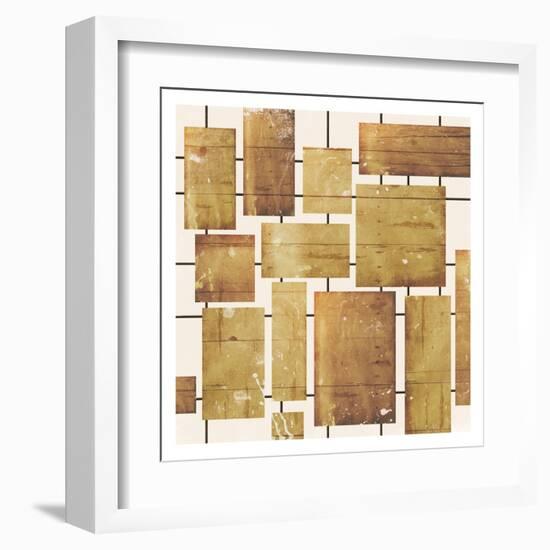 Wood Blocks-Jace Grey-Framed Art Print