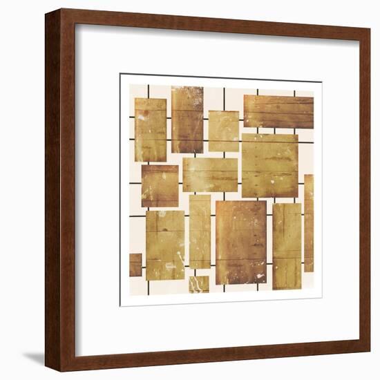 Wood Blocks-Jace Grey-Framed Art Print