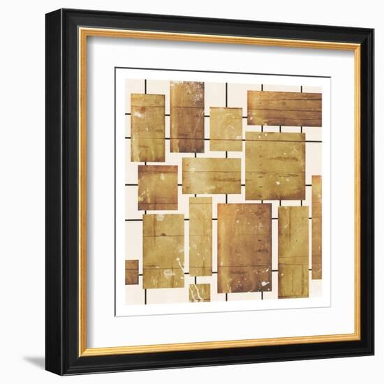 Wood Blocks-Jace Grey-Framed Art Print