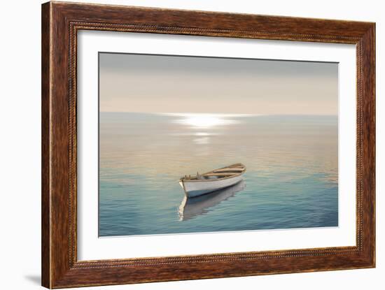 Wood Boat 3, 2024-Alex Hanson-Framed Art Print