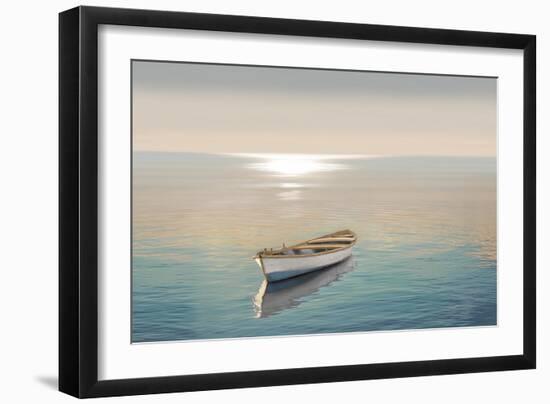 Wood Boat 3, 2024-Alex Hanson-Framed Art Print