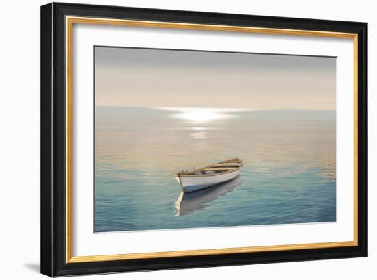 Wood Boat 3, 2024-Alex Hanson-Framed Art Print