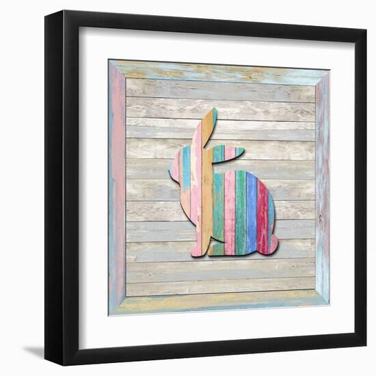 Wood Bunny, 2024-Tim Ashwood-Framed Art Print