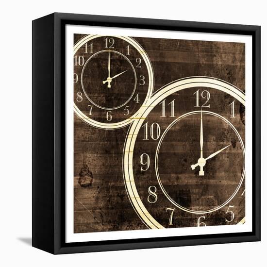 Wood Clocks-Milli Villa-Framed Stretched Canvas