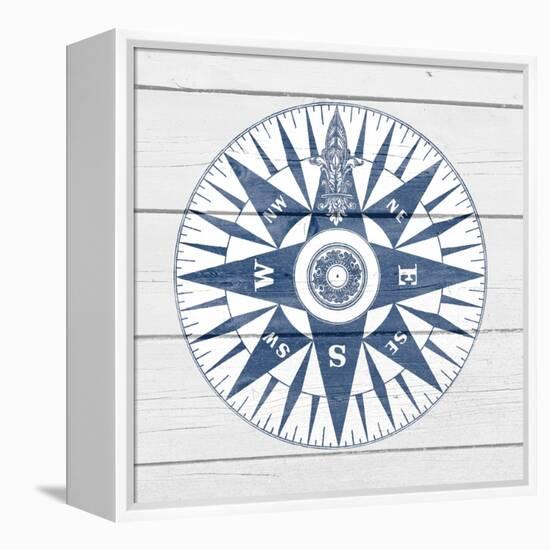 Wood Compass-Kimberly Allen-Framed Stretched Canvas