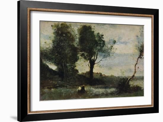 Wood Gatherers, c1865, (1913)-Jean-Baptiste-Camille Corot-Framed Giclee Print