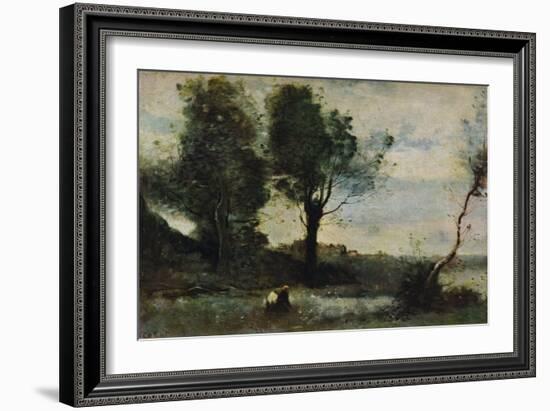 Wood Gatherers, c1865, (1913)-Jean-Baptiste-Camille Corot-Framed Giclee Print