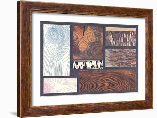 Wood Grains-null-Framed Art Print