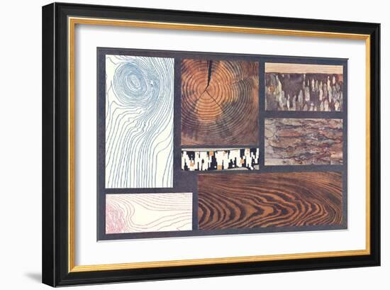 Wood Grains-null-Framed Art Print