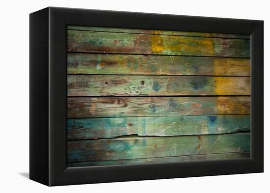 Wood Grungy Background-Arcady31-Framed Premier Image Canvas