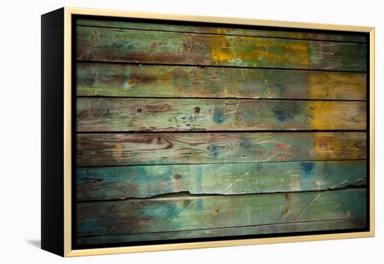 Wood Grungy Background-Arcady31-Framed Premier Image Canvas