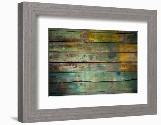 Wood Grungy Background-Arcady31-Framed Photographic Print