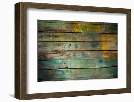 Wood Grungy Background-Arcady31-Framed Photographic Print