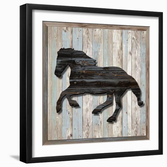 Wood Horse, 2024-Tim Ashwood-Framed Art Print