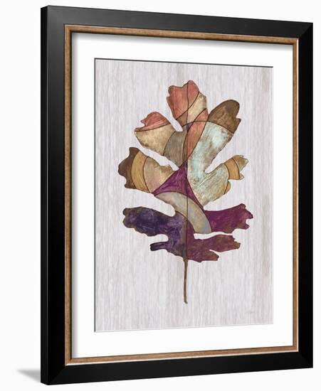 Wood Inlay Leaf 1-Filippo Ioco-Framed Art Print