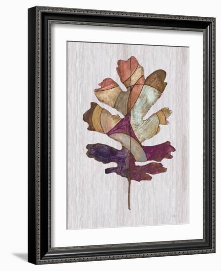 Wood Inlay Leaf 1-Filippo Ioco-Framed Art Print