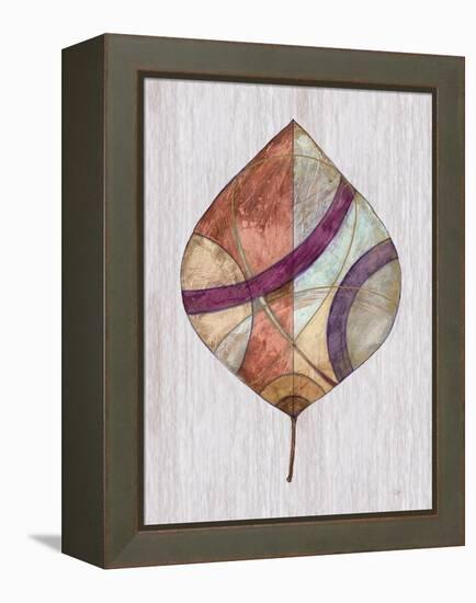 Wood Inlay Leaf 2-Filippo Ioco-Framed Stretched Canvas