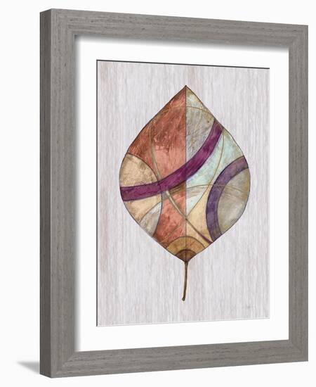 Wood Inlay Leaf 2-Filippo Ioco-Framed Art Print